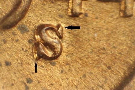 1944-S Repunched Mintmark WRPM-027