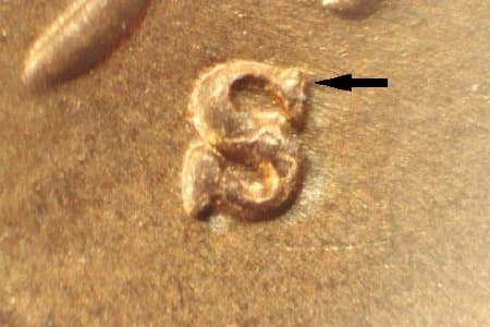 1944-S Repunched Mintmark WRPM-028