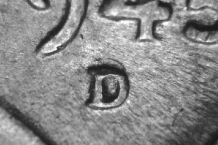 1945-D Repunched Mintmark WRPM-003