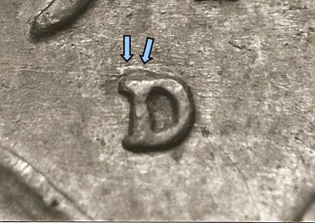 1945-D Repunched Mintmark WRPM-007