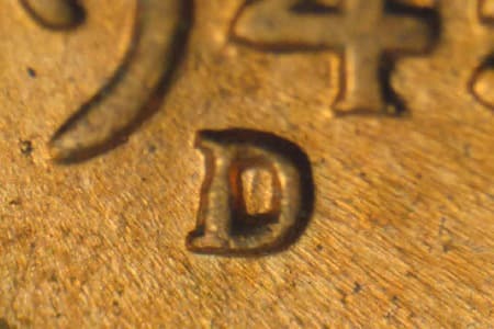 1945-D Repunched Mintmark WRPM-022
