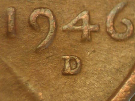1946-D Repunched Mintmark WRPM-003