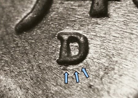 1946-D Repunched Mintmark WRPM-090