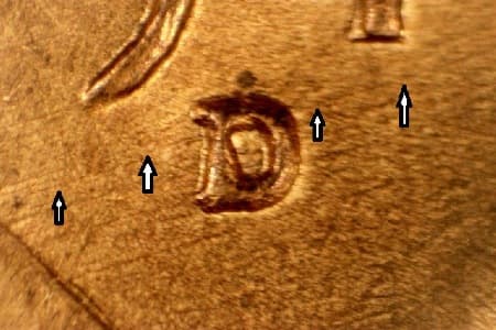 1947-D Repunched Mintmark WRPM-022