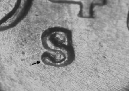 1947-S Repunched Mintmark WRPM-010