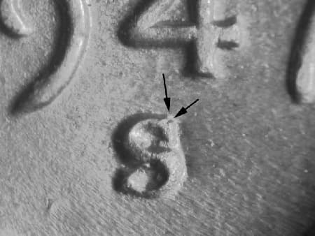 1947-S Repunched Mintmark WRPM-020