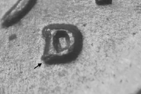1949-D Repunched Mintmark WRPM-032