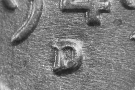 1949-D Repunched Mintmark WRPM-040