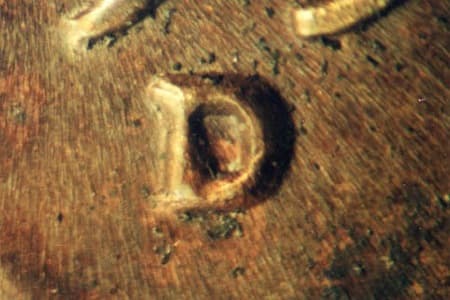 1950-D Repunched Mintmark WRPM-011