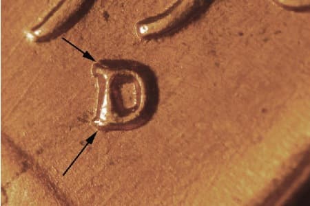1950-D Repunched Mintmark WRPM-024