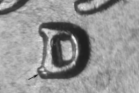 1950-D Repunched Mintmark WRPM-037