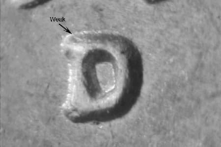 1950-D Repunched Mintmark WRPM-039