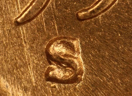 1950-S Repunched Mintmark WRPM-003