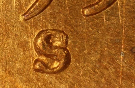 1950-S Repunched Mintmark WRPM-009