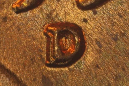 1951-D Repunched Mintmark WRPM-001