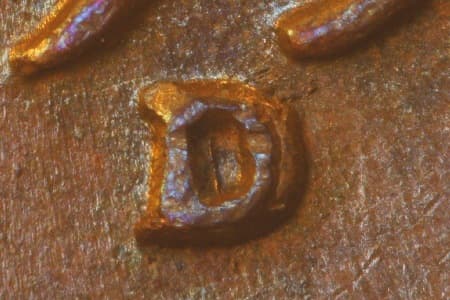 1951-D Repunched Mintmark WRPM-010