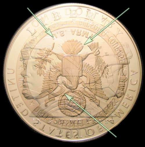 2011 (P) Modern Commemoratives Atypical Die Clash error coin