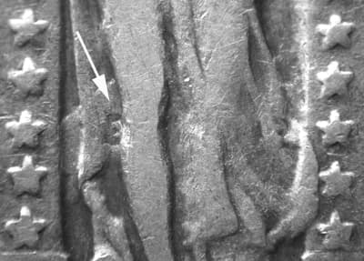 1928-S Typical Die Clash TDC-25C-1928S-01