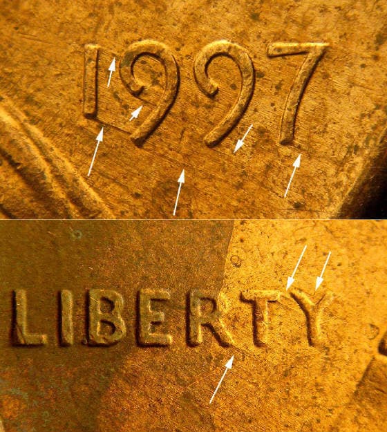 1997P-1DEO-009T Trail Die Obverse