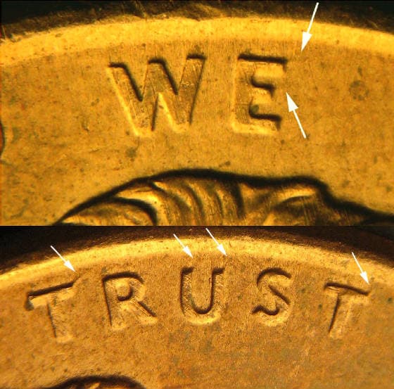 1998D-1DEO-001T Trail Die Obverse