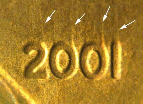 2001P-1DEO-002T Trail Die Obverse