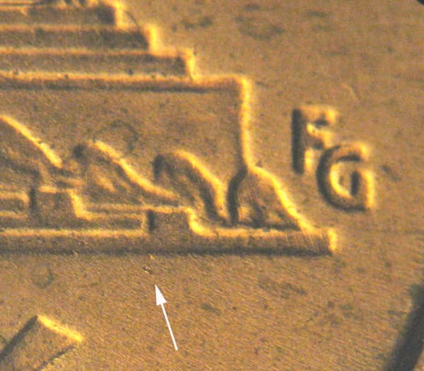2005P-1DEO-003T Trail Die Obverse