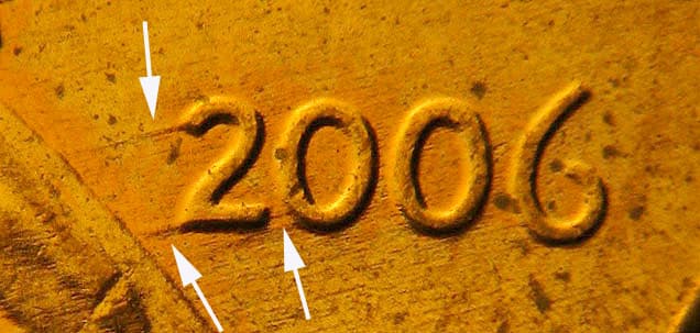 2006P-1DEO-011T Trail Die Obverse