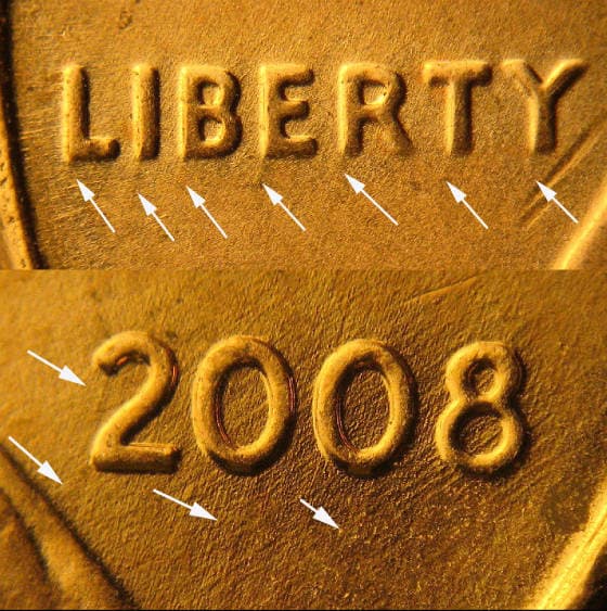 2008P-1DEO-001T Trail Die Obverse