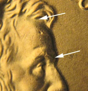 2009P-1DEO-003T Trail Die Obverse
