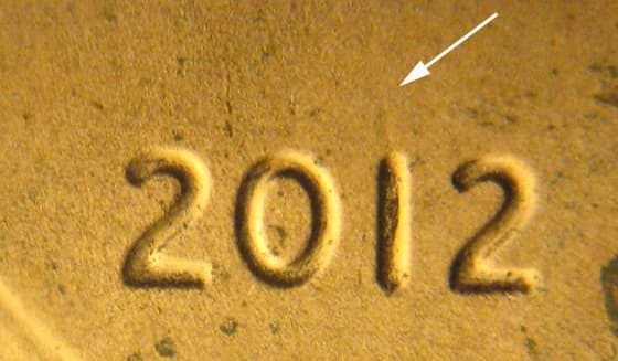 2012P-1DEO-027T Trail Die Obverse