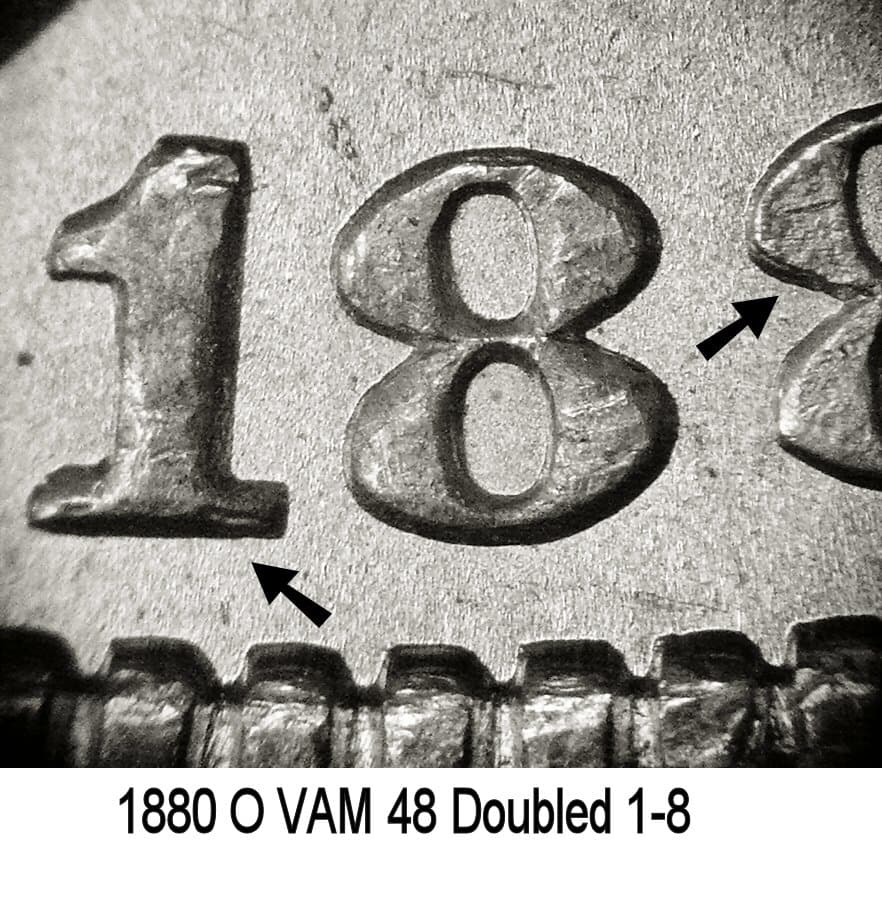 1880 (O) Dollar VAM Variety error coin