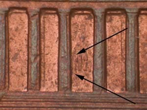 1998 Doubled Die Reverse DDR-002
