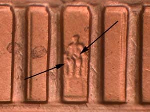 1999 Doubled Die Reverse DDR-001