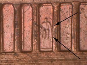 2001 Doubled Die Reverse DDR-034