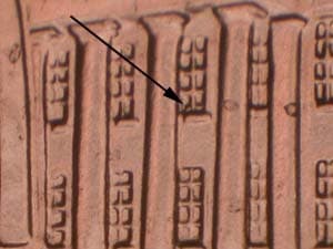 2009 Doubled Die Reverse DDR-003