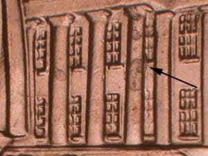 2009 Doubled Die Reverse DDR-011
