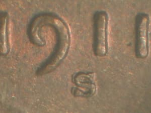 1911-S Repunched Mintmark RPM-001