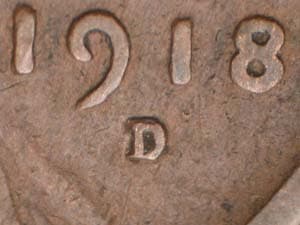 1918-D Repunched Mintmark RPM-002
