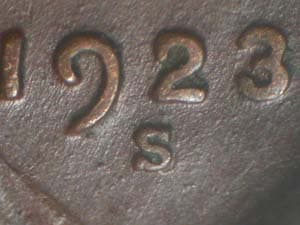 1923-S Repunched Mintmark RPM-001
