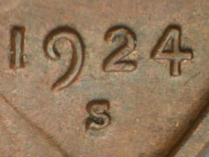 1924-S Repunched Mintmark RPM-001