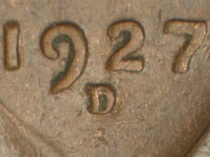 1927-D Repunched Mintmark RPM-001