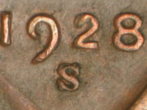 1928-S Repunched Mintmark RPM-001