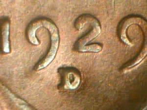 1929-D Repunched Mintmark RPM-001
