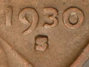 1930-S Repunched Mintmark RPM-007