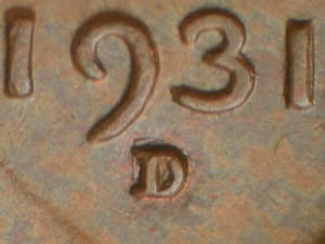 1931-D Repunched Mintmark RPM-001