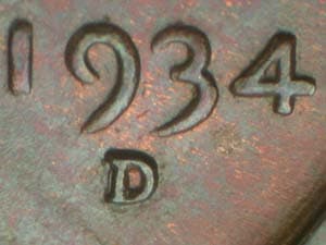 1934-D Repunched Mintmark RPM-005