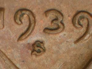 1939-S Repunched Mintmark RPM-001