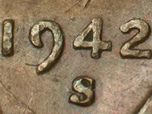 1942-S Repunched Mintmark RPM-011