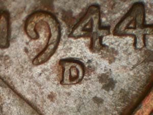 1944-D Repunched Mintmark RPM-009