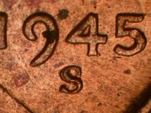 1945-S Repunched Mintmark RPM-009